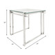 15725-01#Metal 24" Side Table, Silver
