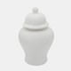 15871-01#18"h Temple Jar, Matte White