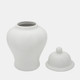 15871-01#18"h Temple Jar, Matte White