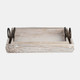 14041-03#S/2 Wood Trays 19x13x5", White