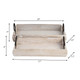 14041-03#S/2 Wood Trays 19x13x5", White