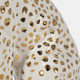 15878#11" Sitting Leopard, White/gold