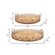 15880-02#S/2 Bamboo 24/30" Round Trays, Natural