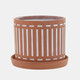 15912-07#S/2 Terracotta Planters W/ Saucer 6/8", Orange