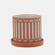 15912-07#S/2 Terracotta Planters W/ Saucer 6/8", Orange