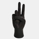 15944-03#8"h Peace Sign Table Deco, Black