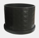 16033-01#S/2 10/12" Diamond Planter W/ Saucer, Black