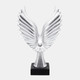 16067-03#Resin 14"h Eagle Table Accent, Silver