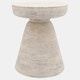 15468-03#Wood, 19" Side Table, White