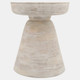 15468-03#Wood, 19" Side Table, White