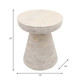 15468-03#Wood, 19" Side Table, White