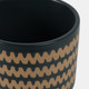 16120-01#5" Zig-zag Planter W/ Stand, Teal