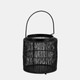 16151-02#Metal 10.25" Wire Lantern, Black