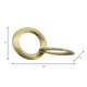 16155-01#Metal 12" Circle Links, Gold