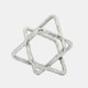 16156-04#Metal 7" Square Orbs, Silver