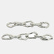 16157-04#Metal 15" Chain Links, Silver