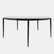 16225#Metal, 34x17" Coffee Table W/ Marble Top, Black Kd