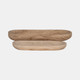 15347-04#S/2 18/24" Wood Decor Plates, Natural