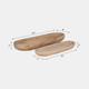 15347-04#S/2 18/24" Wood Decor Plates, Natural