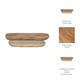 15347-04#S/2 18/24" Wood Decor Plates, Natural