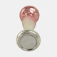 15894-04#15" Blush Crackled Candle Holder