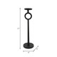 16282-01#21"h Metal Candle Holder, Black