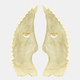 16293#Resin S/2 Angel Wings Wall Accent, Gold