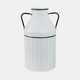 16320-01#Metal 24"h Milk Bucket, White
