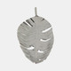 16348-01#Metal, 22" Leaf Tray, Silver
