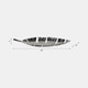 16348-01#Metal, 22" Leaf Tray, Silver