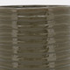 14485-21#Cer, 11" Textured Planter W/ Stand, Olive