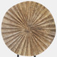 16388#Wood, 12'h Pinwheel Deco, Natural