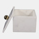 16407-02#Marble, 5x5 Box - Knob, White