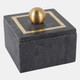 16407-04#Marble, 5x5 Box - Knob, Black