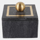 16407-04#Marble, 5x5 Box - Knob, Black
