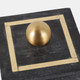 16407-04#Marble, 5x5 Box - Knob, Black