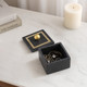 16407-04#Marble, 5x5 Box - Knob, Black
