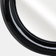 15195-01#Metal 36" Round Mirror, Black