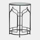 16539#Metal, S/2 21/23"h Side Tables, Black