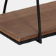16623#Metal/wood, S/2 12/14"h Swing Like Wall Shelves, B