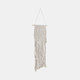 16667-01#Wood, 18" Macrame Wall Shelf, Ivory
