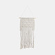 16667-01#Wood, 18" Macrame Wall Shelf, Ivory