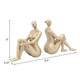 13084-12#Resin, S/2 Gold Lady Bookends