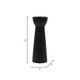 14814-07#Cer, 12" Bead Candle Holder, Black