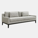 16724-01#Wood, 3-seater  Bolstered Sofa, Tan/black Kd