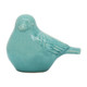 14019-05#Ceramic Bird Figurine, 8" Sea Green