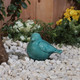 14019-05#Ceramic Bird Figurine, 8" Sea Green