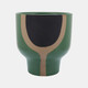 16782-01#Cer, 10" Mushroom Planter, Olive