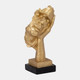 16821-02#Resin, 13" Sleepy Head, Gold