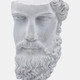 16893-01#Resin, 18" Face On Stand, Gray